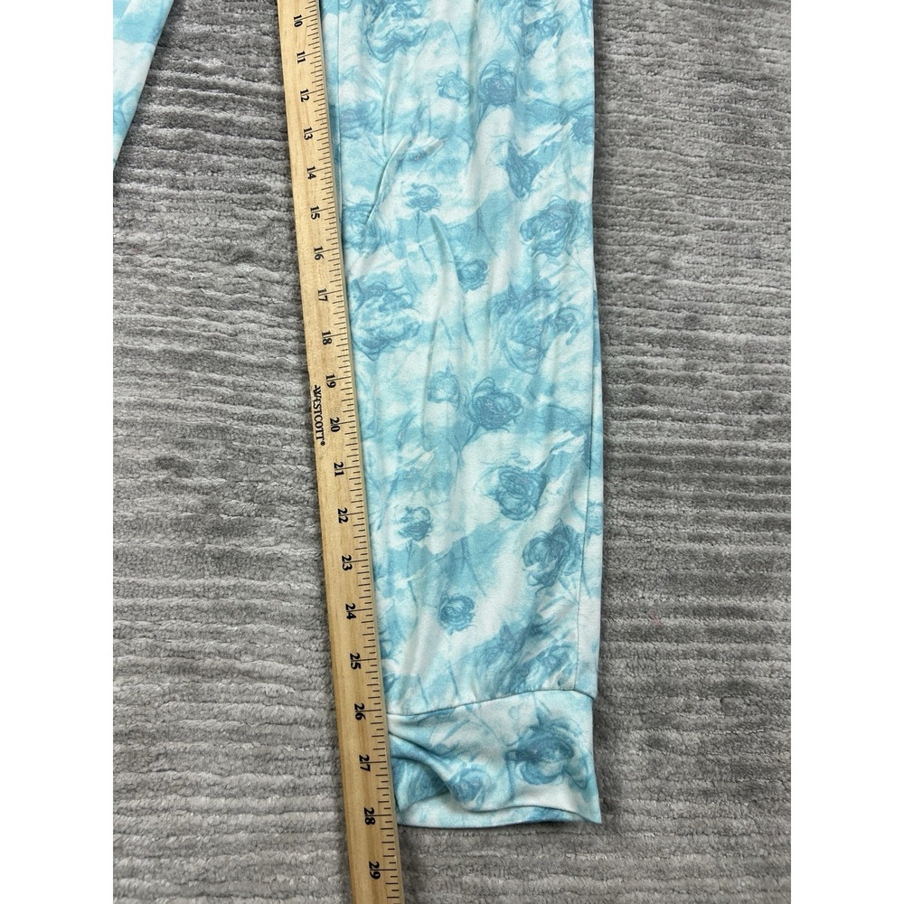 Catherine Malandrino Pajama Pants Large Blue Pull On Elastic Waist - Picture 5 of 10